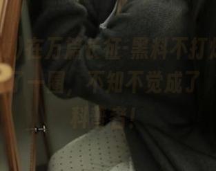 在万篇长征-黑料不打烊xgg.su网站逛了一圈，不知不觉成了‘椅子’科普者！